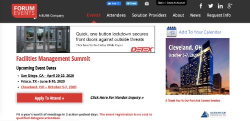 Facilities Management Summit Cleveland 2020