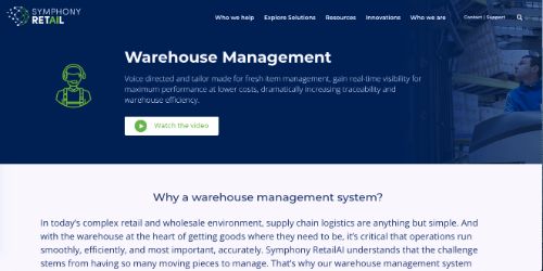 Symphony Retail Warehouse Management