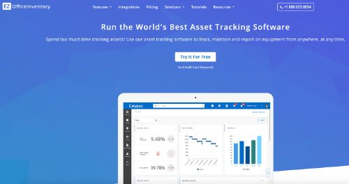 EZOfficeInventory asset tracking system