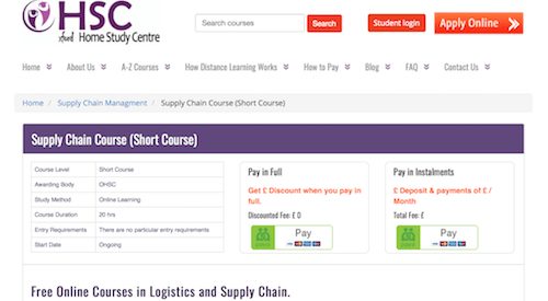 Supply Chain Course (Short Course)