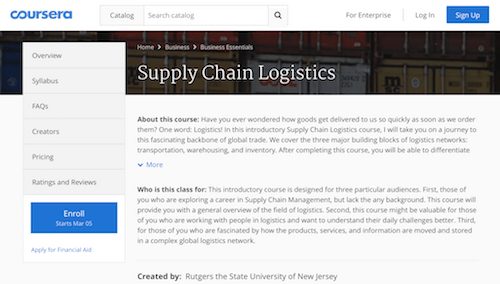 Supply Chain Logistics