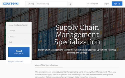 Supply Chain Management Specialization