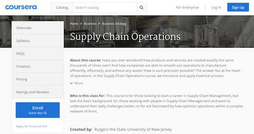 Supply Chain Operations