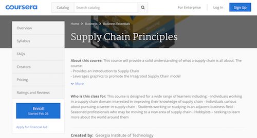 Supply Chain Principles