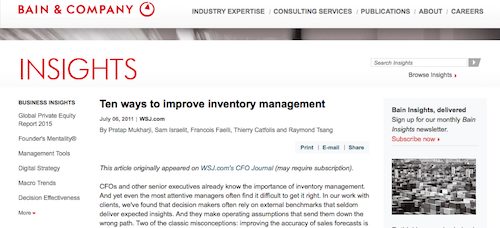 Ten Ways to Improve Inventory Management