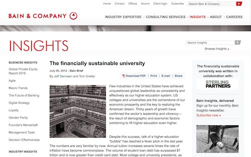 The Financially Sustainable University