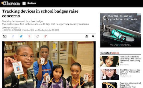 Tracking Devices in School Badges Raises Concerns