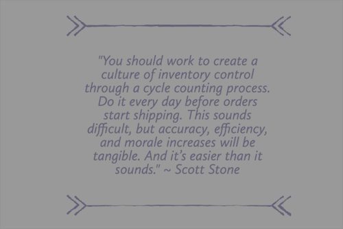 Use cycle counting operations to enhance inventory accuracy