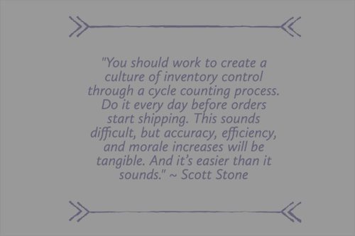 Use cycle counting operations to enhance inventory accuracy