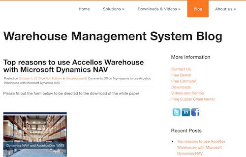 Warehouse Management System Blog