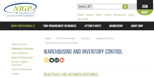 Warehousing and Inventory Control