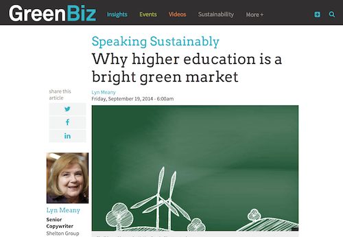 Why Higher Education is a Bright Green Market