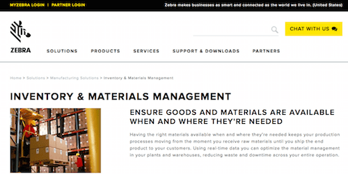 Zebra Inventory & Materials Management