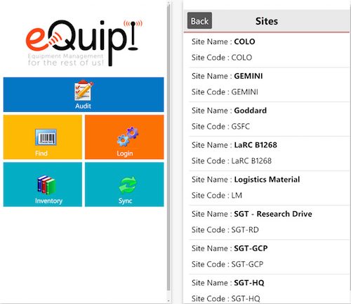 eQuip! Mobile Asset Manager