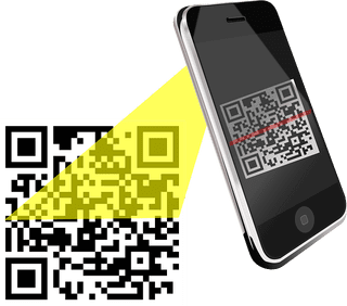 Smartphone scanning QR code is a different type of barcode format