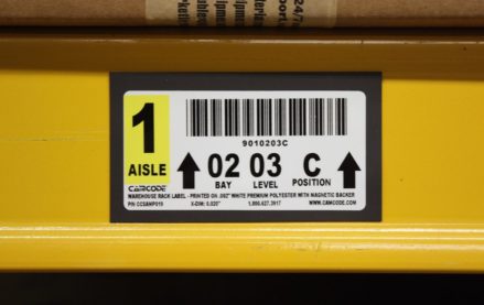 warehouse rack labels