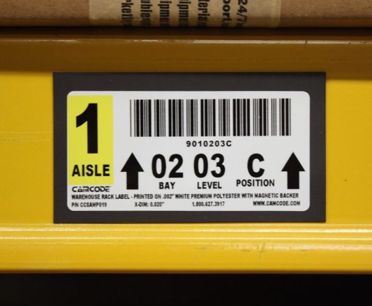 warehouse rack labels