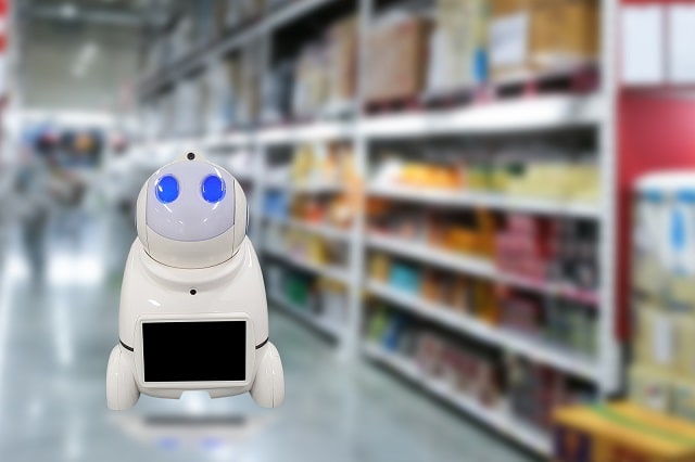 Robotics technology (cobot) in a warehouse