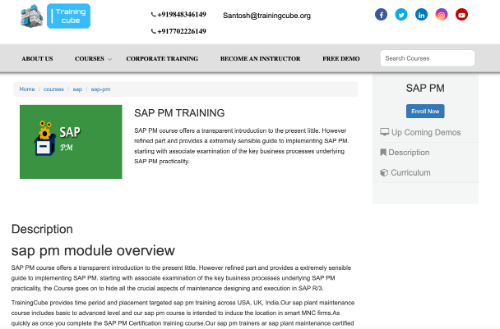 SAP PM Training (Training Cube)