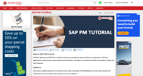 SAP PM Tutorial (Wisdom Jobs)