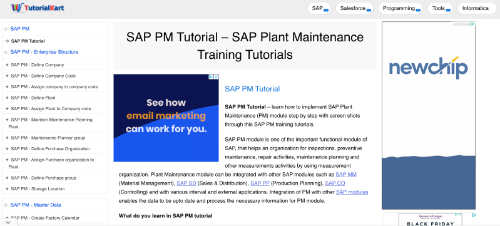 SAP PM Tutorial – SAP Plant Maintenance Training Tutorials (TutorialKart)