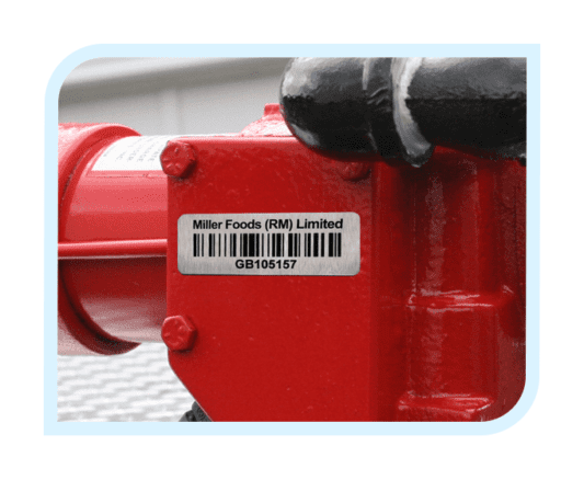 stainless steel tags and labels for asset identification and tracking with barcodes
