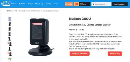 Adesso NuScan 2800U