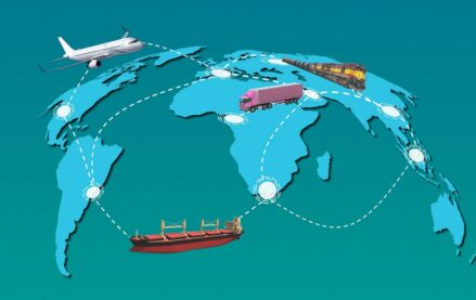 Global logistics graphic