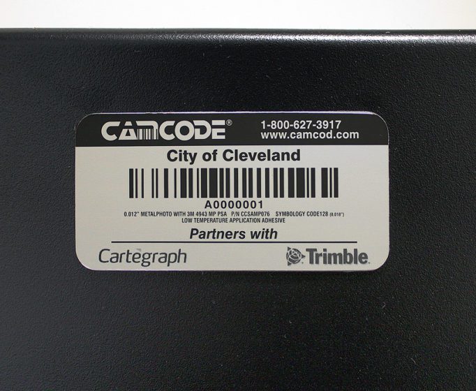 Rigid Metalphoto label