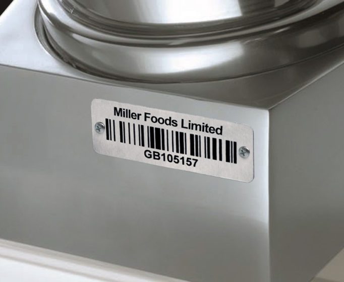 Stainless steel label