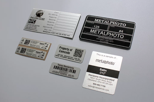 metal labels come in many different options