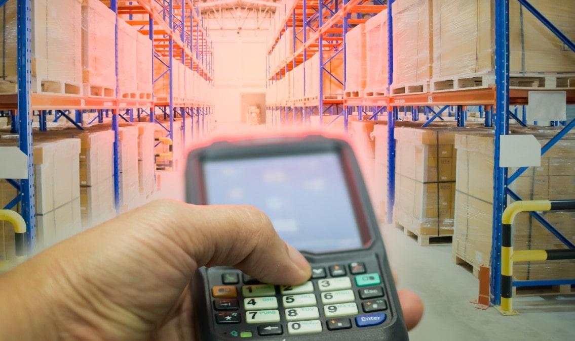 RFID in use in a warehouse