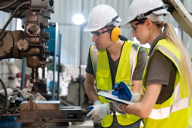 Engineers performing preventive maintenance