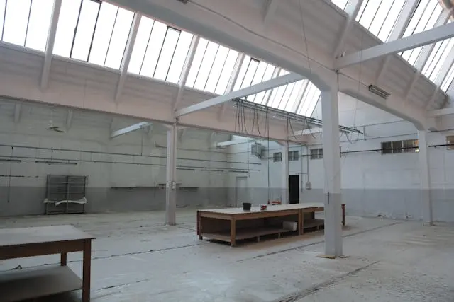 An empty warehouse